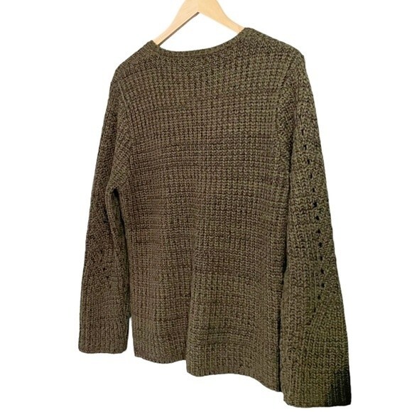 John + Jenn Revolve Constance Sweater Olive Green Pullover Women’s Size Medium - Picture 8 of 12